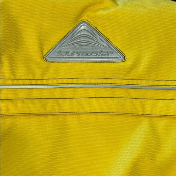 Tourmaster Men’s Black And Yellow Motorcycle Jacket Size S Multiple Pockets - Picture 4 of 7